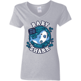 T-Shirts Sport Grey / S Shark Family trazo - Baby Boy chupete Women's V-Neck T-Shirt