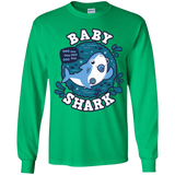 T-Shirts Irish Green / YS Shark Family trazo - Baby Boy chupete Youth Long Sleeve T-Shirt