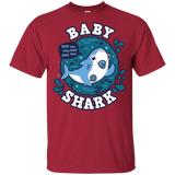 T-Shirts Cardinal / YXS Shark Family trazo - Baby Boy chupete Youth T-Shirt