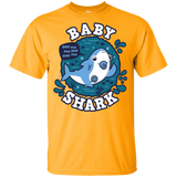 T-Shirts Gold / YXS Shark Family trazo - Baby Boy chupete Youth T-Shirt