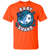 T-Shirts Orange / YXS Shark Family trazo - Baby Boy chupete Youth T-Shirt