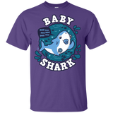 T-Shirts Purple / YXS Shark Family trazo - Baby Boy chupete Youth T-Shirt
