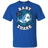 T-Shirts Royal / YXS Shark Family trazo - Baby Boy chupete Youth T-Shirt