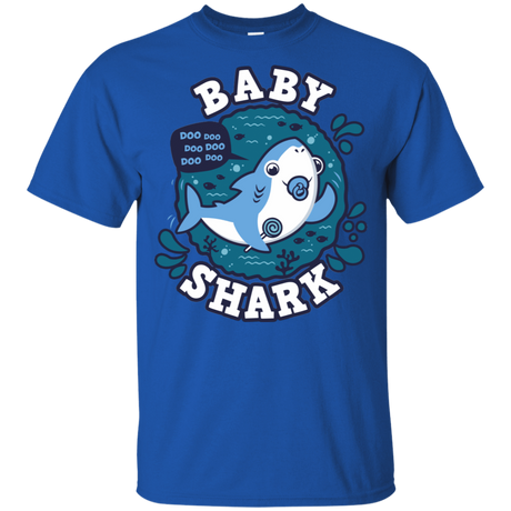 T-Shirts Royal / YXS Shark Family trazo - Baby Boy chupete Youth T-Shirt