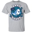 T-Shirts Sport Grey / YXS Shark Family trazo - Baby Boy chupete Youth T-Shirt