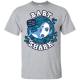 T-Shirts Sport Grey / YXS Shark Family trazo - Baby Boy chupete Youth T-Shirt