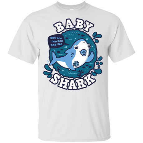 T-Shirts White / YXS Shark Family trazo - Baby Boy chupete Youth T-Shirt