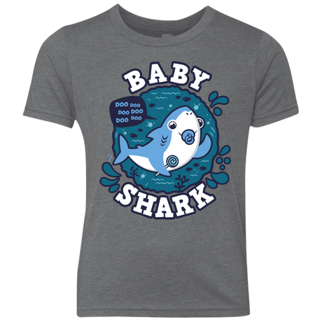 T-Shirts Premium Heather / YXS Shark Family trazo - Baby Boy chupete Youth Triblend T-Shirt