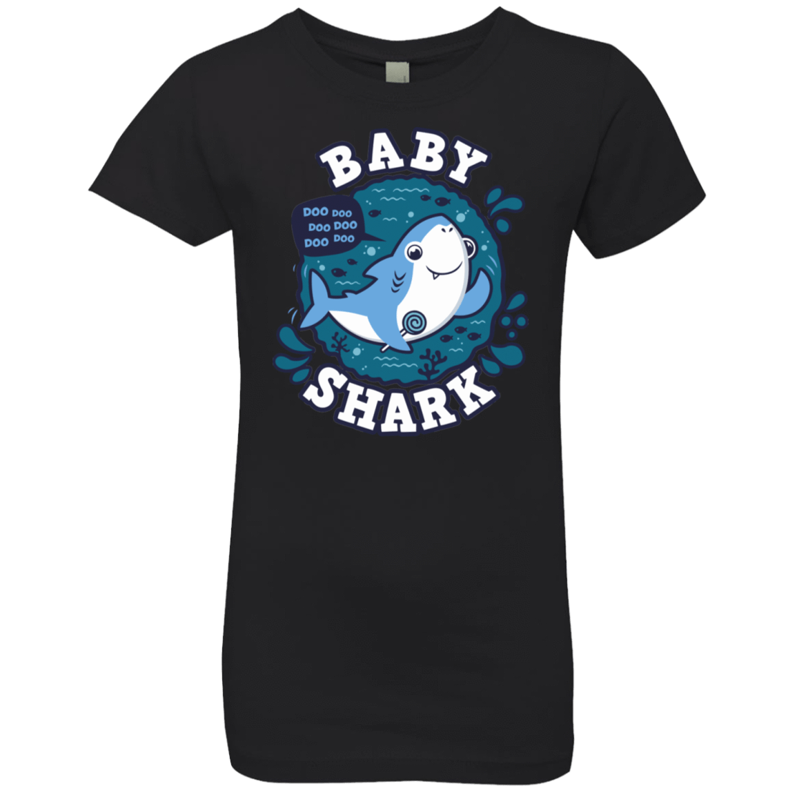 T-Shirts Black / YXS Shark Family trazo - Baby Boy Girls Premium T-Shirt