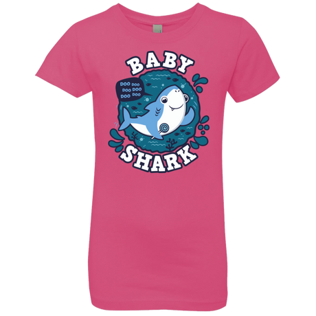 T-Shirts Hot Pink / YXS Shark Family trazo - Baby Boy Girls Premium T-Shirt