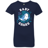 T-Shirts Midnight Navy / YXS Shark Family trazo - Baby Boy Girls Premium T-Shirt