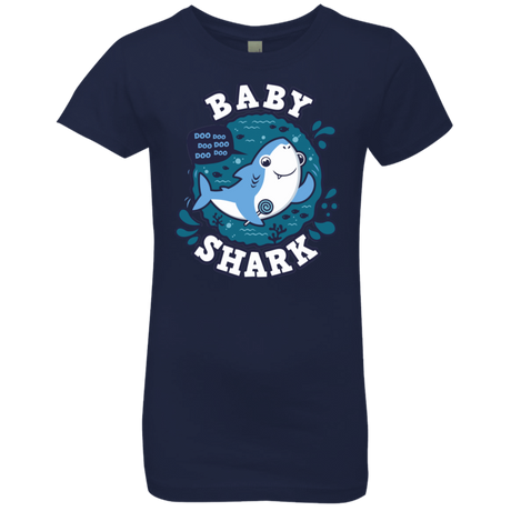 T-Shirts Midnight Navy / YXS Shark Family trazo - Baby Boy Girls Premium T-Shirt