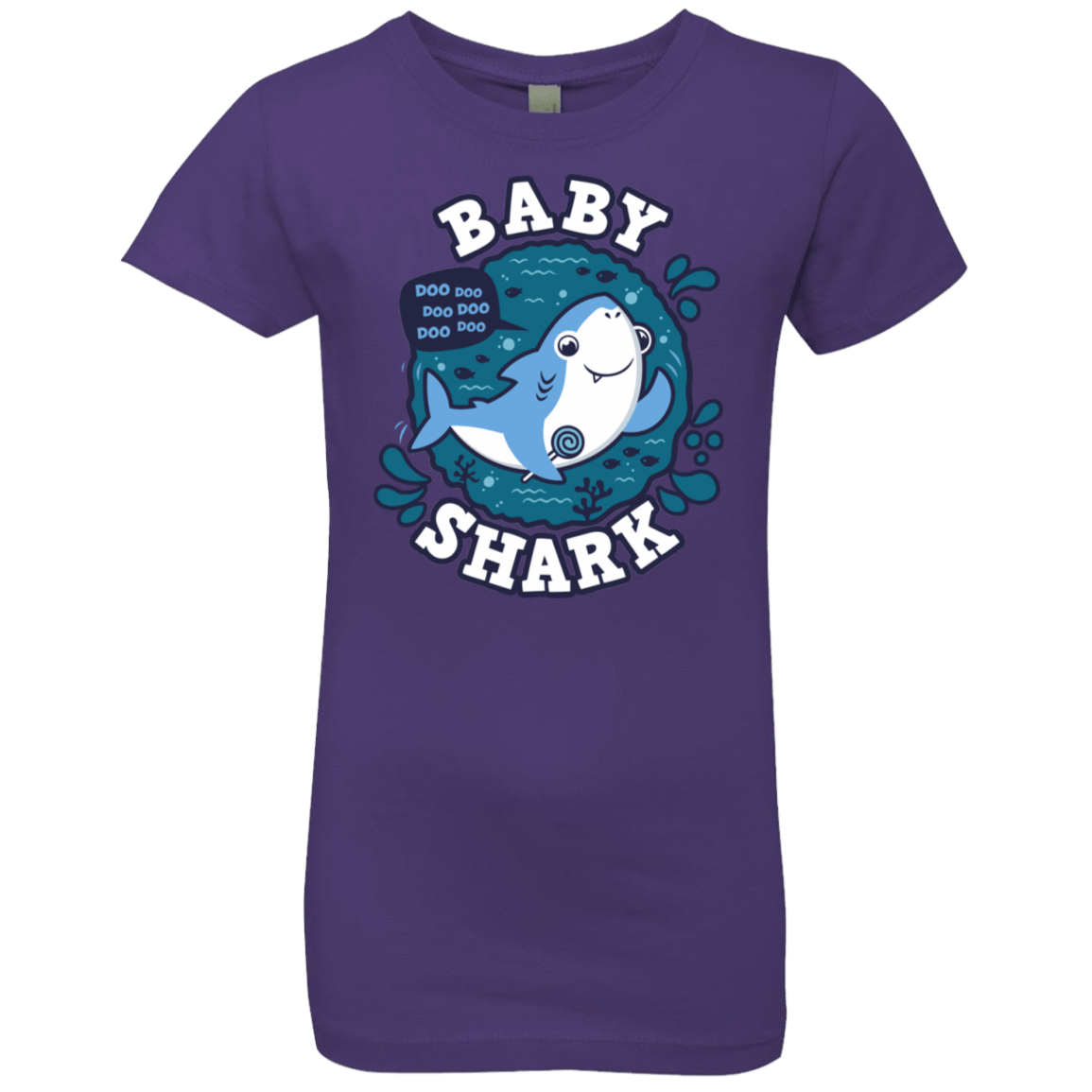 T-Shirts Purple Rush / YXS Shark Family trazo - Baby Boy Girls Premium T-Shirt