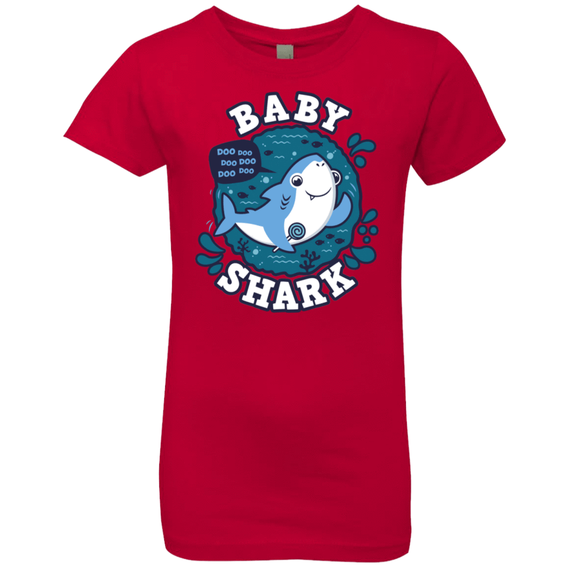 T-Shirts Red / YXS Shark Family trazo - Baby Boy Girls Premium T-Shirt