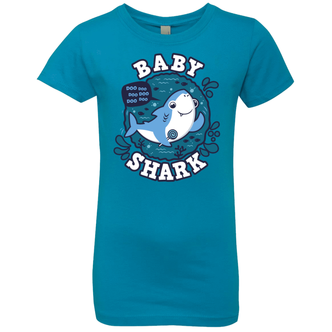 T-Shirts Turquoise / YXS Shark Family trazo - Baby Boy Girls Premium T-Shirt