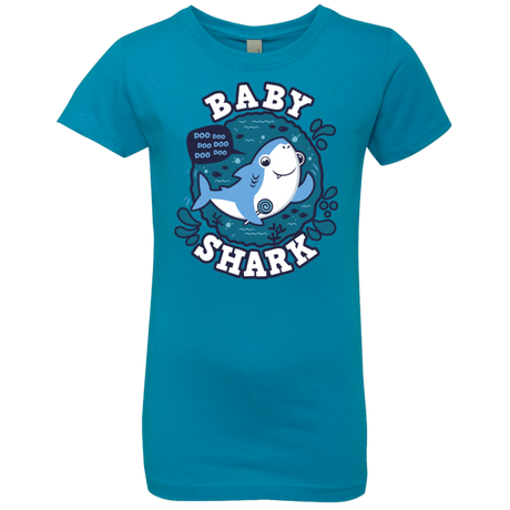 T-Shirts Turquoise / YXS Shark Family trazo - Baby Boy Girls Premium T-Shirt