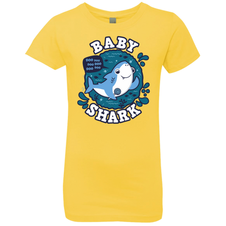 T-Shirts Vibrant Yellow / YXS Shark Family trazo - Baby Boy Girls Premium T-Shirt