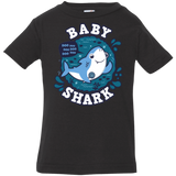 T-Shirts Black / 6 Months Shark Family trazo - Baby Boy Infant Premium T-Shirt