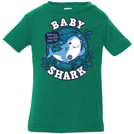 T-Shirts Kelly / 6 Months Shark Family trazo - Baby Boy Infant Premium T-Shirt