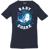 T-Shirts Navy / 6 Months Shark Family trazo - Baby Boy Infant Premium T-Shirt
