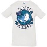 T-Shirts White / 6 Months Shark Family trazo - Baby Boy Infant Premium T-Shirt