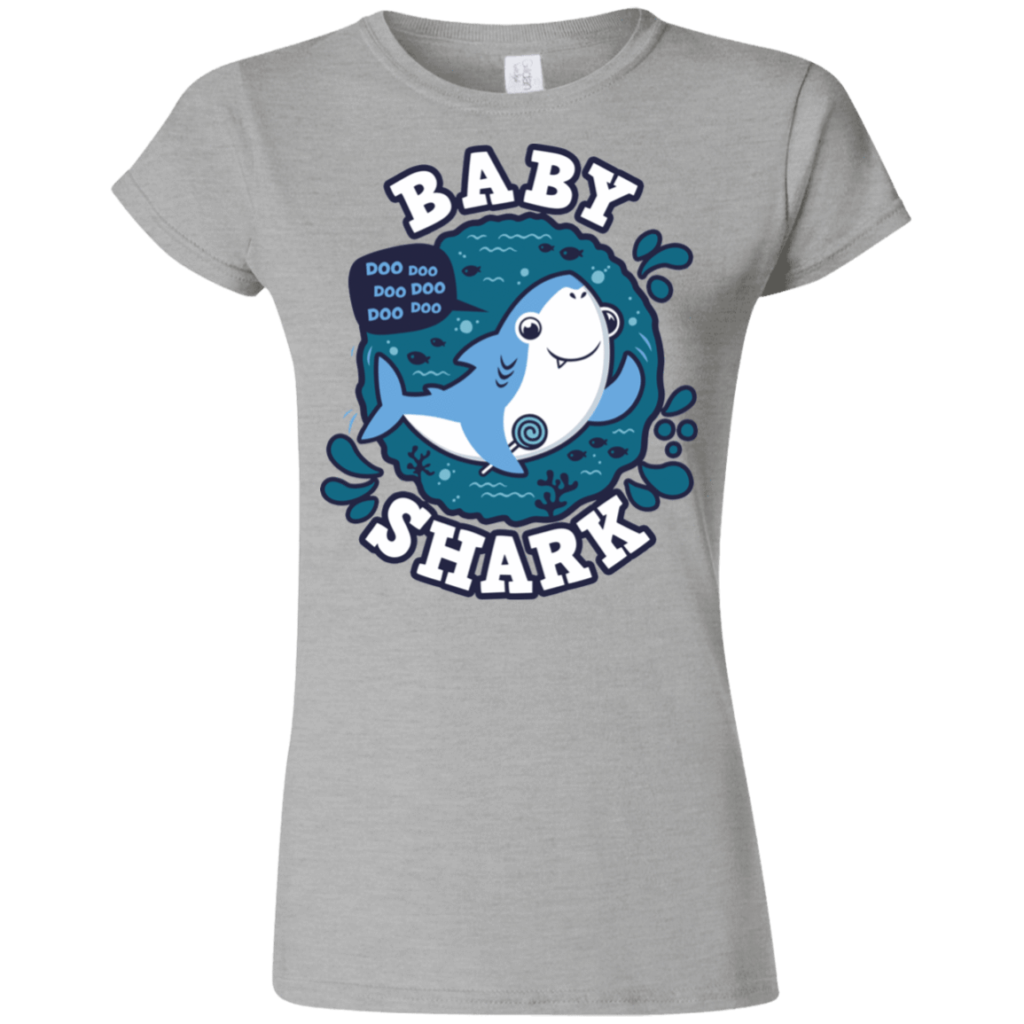 T-Shirts Sport Grey / S Shark Family trazo - Baby Boy Junior Slimmer-Fit T-Shirt