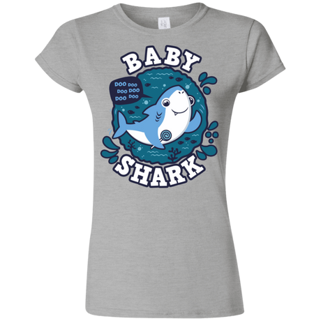 T-Shirts Sport Grey / S Shark Family trazo - Baby Boy Junior Slimmer-Fit T-Shirt