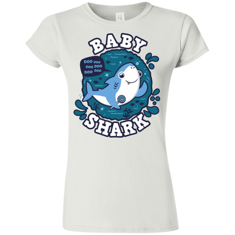 T-Shirts White / S Shark Family trazo - Baby Boy Junior Slimmer-Fit T-Shirt