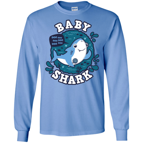 T-Shirts Carolina Blue / S Shark Family trazo - Baby Boy Men's Long Sleeve T-Shirt