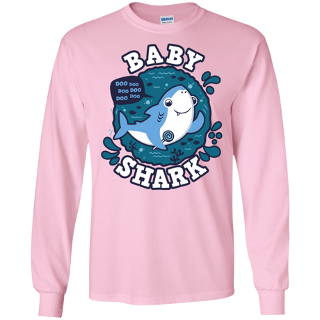 T-Shirts Light Pink / S Shark Family trazo - Baby Boy Men's Long Sleeve T-Shirt