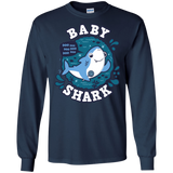 T-Shirts Navy / S Shark Family trazo - Baby Boy Men's Long Sleeve T-Shirt