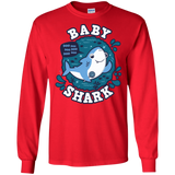 T-Shirts Red / S Shark Family trazo - Baby Boy Men's Long Sleeve T-Shirt