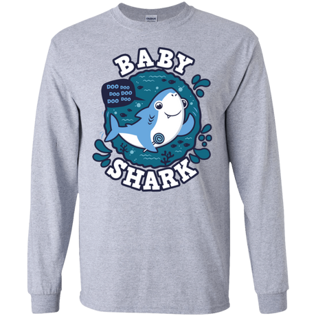 T-Shirts Sport Grey / S Shark Family trazo - Baby Boy Men's Long Sleeve T-Shirt