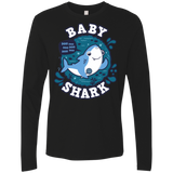 T-Shirts Black / S Shark Family trazo - Baby Boy Men's Premium Long Sleeve