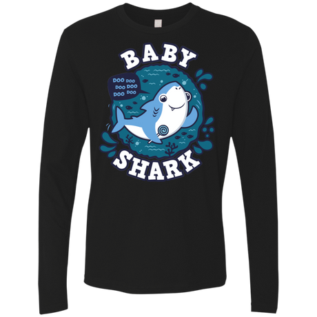 T-Shirts Black / S Shark Family trazo - Baby Boy Men's Premium Long Sleeve
