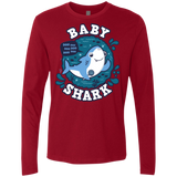 T-Shirts Cardinal / S Shark Family trazo - Baby Boy Men's Premium Long Sleeve