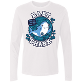 T-Shirts White / S Shark Family trazo - Baby Boy Men's Premium Long Sleeve