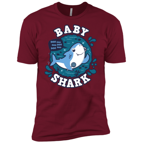 T-Shirts Cardinal / X-Small Shark Family trazo - Baby Boy Men's Premium T-Shirt