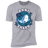 T-Shirts Heather Grey / X-Small Shark Family trazo - Baby Boy Men's Premium T-Shirt