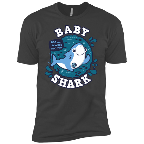 T-Shirts Heavy Metal / X-Small Shark Family trazo - Baby Boy Men's Premium T-Shirt