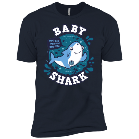 T-Shirts Midnight Navy / X-Small Shark Family trazo - Baby Boy Men's Premium T-Shirt