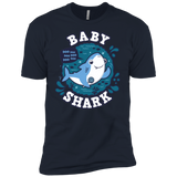 T-Shirts Midnight Navy / X-Small Shark Family trazo - Baby Boy Men's Premium T-Shirt