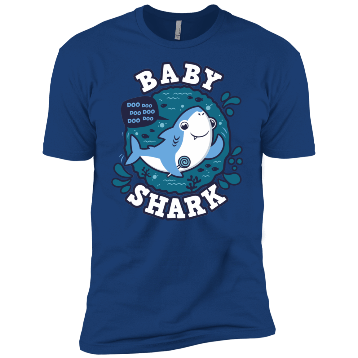 T-Shirts Royal / X-Small Shark Family trazo - Baby Boy Men's Premium T-Shirt