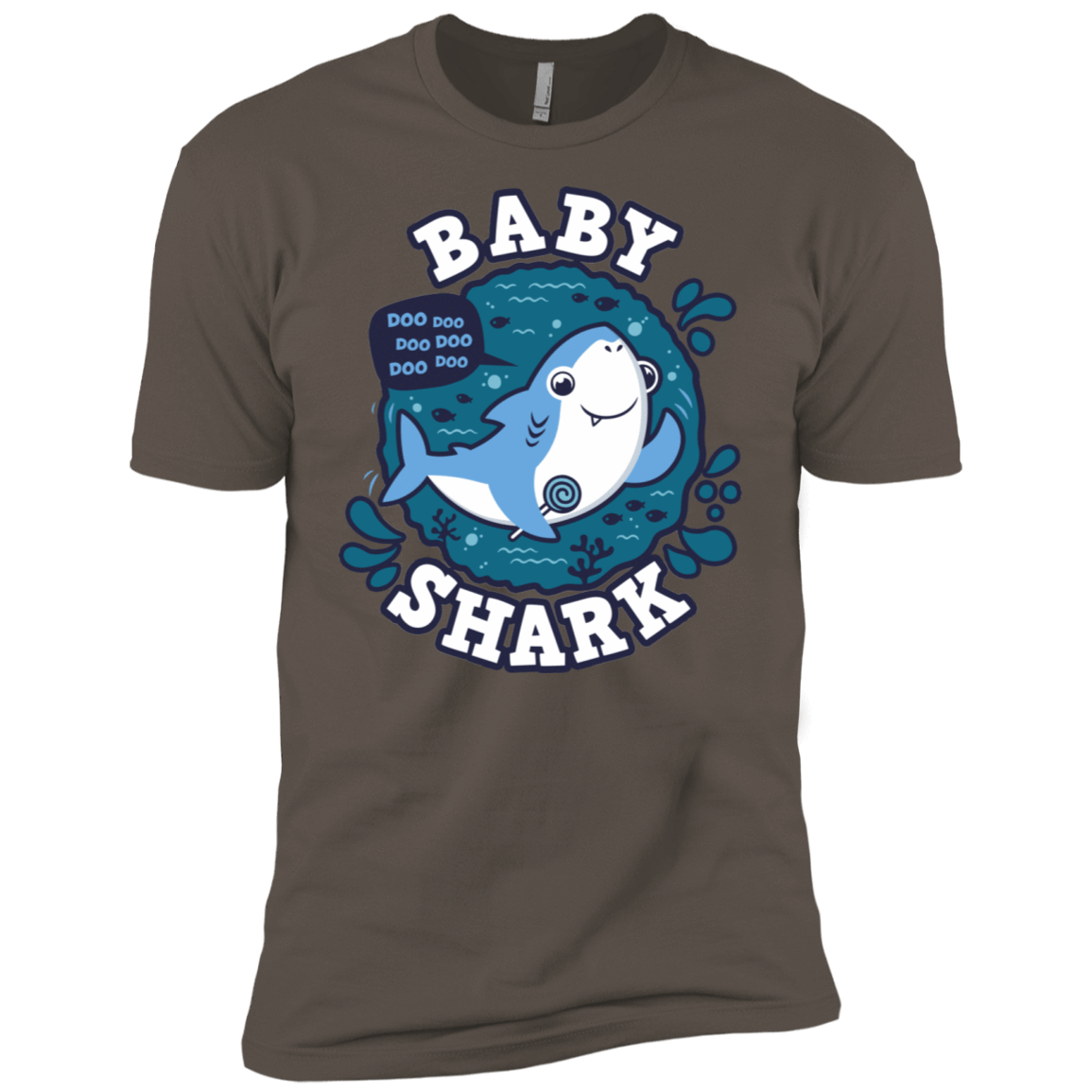 T-Shirts Warm Grey / X-Small Shark Family trazo - Baby Boy Men's Premium T-Shirt