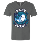T-Shirts Heavy Metal / X-Small Shark Family trazo - Baby Boy Men's Premium V-Neck
