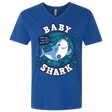 T-Shirts Royal / X-Small Shark Family trazo - Baby Boy Men's Premium V-Neck