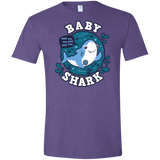 T-Shirts Heather Purple / S Shark Family trazo - Baby Boy Men's Semi-Fitted Softstyle