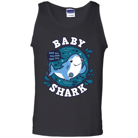T-Shirts Black / S Shark Family trazo - Baby Boy Men's Tank Top