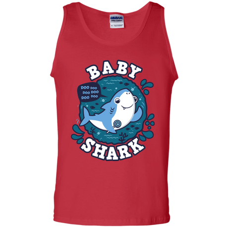 T-Shirts Red / S Shark Family trazo - Baby Boy Men's Tank Top