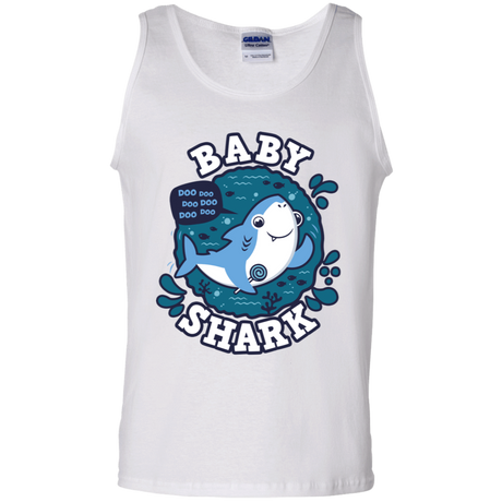 T-Shirts White / S Shark Family trazo - Baby Boy Men's Tank Top